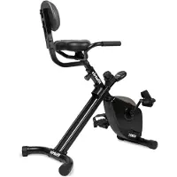 VirtuFit DB100 faltbares Deskbike mit Rückenlehne und LCD-Konsole