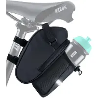 AARON Essential Fahrrad Satteltasche mit Flaschenhalter & Reflektor