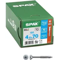 Spax Spanplattenschraube SNK T-STAR plus Teilgewinde - Edelstahl A2 - 4.5x 70 mm