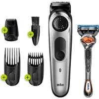 Braun 81705173, Waschbar, Wechselstrom/Batterie, Schwarz, Silber