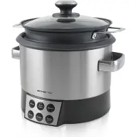 Emerio Risorette Dampfgarer in silber - Fassungsvermögen 1,8l; MC-108687.1