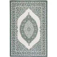 Elle Decoration Teppich "Meekly Wendeteppich", grün, B:200cm H:5mm L:290cm, Polypropylen, Teppiche, Teppich, Flachgewebe, In-& Outdoor, Modern, beidseitig, Balkon, Wohnzimmer