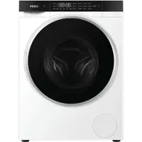 Haier HWD50-BP12307U1, Frontlader, Freistehend, Weiß, Links, Schwarz, Schwarz