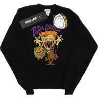 Scooby Doo - "Pizza Ghost" Sweatshirt für Damen BI2001 (S) (Schwarz)