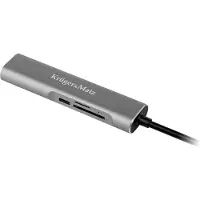 Krüger&Matz USB-Typ-C-HUB-Adapter zum HDMI/USB3.0/SD/MicroSD/C-Port-Splitter