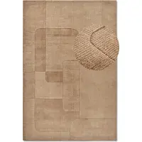 Villeroy & Boch Wollteppich "Charlotte", rechteckig, 10 mm Höhe, Läufer, Handgewebt, Wolle, Natur, Läufer, Wohnzimmer, Geometrie