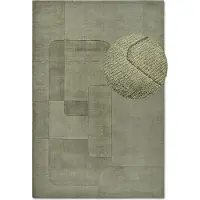 Home Collection Wollteppich "Charlotte", rechteckig, 10 mm Höhe, Läufer, Handgewebt, Wolle, Natur, Läufer, Wohnzimmer, Geometrie