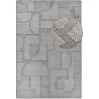 Home Collection Wollteppich "Alexis", rechteckig, 10 mm Höhe, Handgewebt, Wolle, Natur, Wohnzimmer, Geometrie, Boho, Design