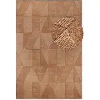 Villeroy & Boch Wollteppich "Ursule", rechteckig, 10 mm Höhe, Läufer, handgewebt, Wolle, Natur, Wohnzimmer, Geometrie, Boho