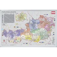 Franken Kartentafel PLZ Österreich pinnbar