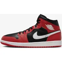 Nike Air Jordan 1 Mid "Gym Red" Schwarz/Rot, Größe: 50,5