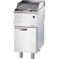 Stalgast Gas-Lavastein-Grill als Standgerät, Serie 700 ND mit V-Rost, 400x700x850 mm