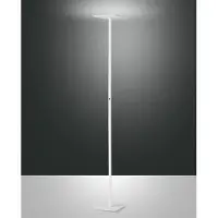 FABAS LUCE Ideal - Verstellbare weiße LED-Stehleuchte aus Metall, H. 180 cm, - Integriertes 35-W-LED-Licht, CCT (3000 K, 4000 K, 5000 K, 6000 K)