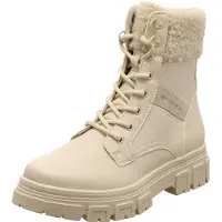Tom Tailor Schnürstiefel Beige