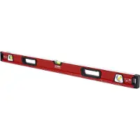 Stier Premium Wasserwaage, mit Magnet und drei Libellen, 1000 mm, 0,5 mm/m, vertikal und horizontal messen, Spiegel-Lotlibelle, präzise Messung, Aluminiumlegierung, doppelt gefräste Oberfläche
