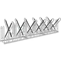 WSM Anlehnparker 4722 XBF, 2-seitig, für Reifen bis 64mm, 12 Stellplätze, B 3240 x T 1270 x H 845 mm