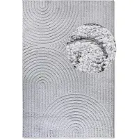Elle Decoration Designteppich "Cosy Panglao, auch als Rundteppich erhältlich", rechteckig, 14 mm Höhe, uni Kurzflor, Hoch Tief Struktur, modern, Skandi, Boho, Wohnzimmer