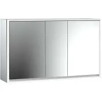 Emco loft Lichtspiegelschrank, 1400mm, 3 Türen, Aufputzmodell, 979805124