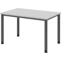 Hammerbacher Schreibtisch 4Fuss-rd.120x80cm Grau/Graphit