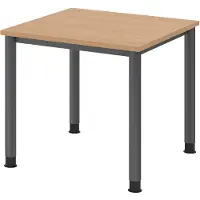 Hammerbacher Schreibtisch 4Fuss-rd.80x80cm Eiche/Graphit