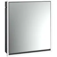 Emco loft Lichtspiegelschrank, 600mm, Unterputzmodell, schwarz/spiegel, 979813301