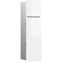 Emco asis pure WC-Modul, Unterputzmontage, Türanschlag links, 2-teilige Glasfront, 600x170mm, 975527402