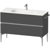 Duravit Sivida Waschtischunterbau, 2 Schubkästen, Griffleiste chrom, 1210x477x592mm, zu Sivida, SV4653010490000