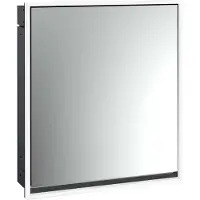 Emco loft Lichtspiegelschrank, 600mm, Unterputzmodell, schwarz/spiegel, 979813303