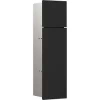 Emco asis pure WC-Modul, Unterputzmontage, Türanschlag rechts, 2-teilige Glasfront, 600x170mm, 975528503