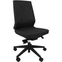 Quadrifoglio Bürostuhl Omnia Stoff schwarz, Gestell schwarz
