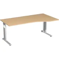 Geramöbel PC-Schreibtisch r Buche 1800x800-1000x680 Buche