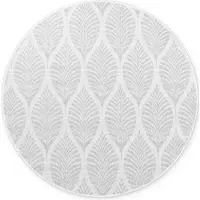 NORTHRUGS Outdoorteppich "Liora Wendeteppich", rund, 5 mm Höhe, In und Outdoor, Flachgewebe, wetterfest, pflegeleicht, robust
