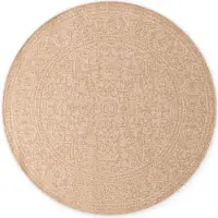 NORTHRUGS Outdoorteppich "Kona Wendeteppich", rund, 5 mm Höhe, In und Outdoor, Flachgewebe, wetterfest, pflegeleicht, robust