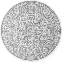 NORTHRUGS Outdoorteppich "Kona Wendeteppich", rund, 5 mm Höhe, In und Outdoor, Flachgewebe, wetterfest, pflegeleicht, robust