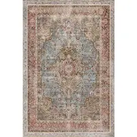 Bamyum Avlin Bedruckter Teppich Chenille-Druck Maschinell Hergestellt 80 x 150 cm