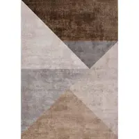 Bamyum Barty Bedruckter Teppich Chenille-Druck Maschinell Hergestellt 120 x 180 cm