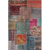 Bamyum Denise Tapis Imprimé Chenille Fabriqué à la Machine 200 x 300 cm