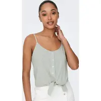 ONLY Trägertop "ONLLECEY SL KNOT SINGLET NOOS WVN" Materialmix, regular fit