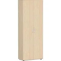 Geramöbel Garderobenschrank mit ausziehbarem Garderobenhalter, mit Standfüßen, inkl. Türdämpfer, abschließbar, 800x420x2160, Ahorn/Ahorn, S-386128-AA