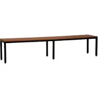 Gürkan Garderobenbank 107257 schwarz, buche Holz 160,0 cm
