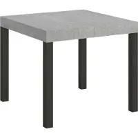 Itamoby Ausziehbarer Tisch 90 x 90/246 cm, Gestell "Everyday Cement Anthrazit".