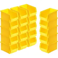 BRB-Lagertechnik 20x Sichtbox "CLASSIC“ FB 4, LxBxH 230/200x140x122 mm, Inhalt 3,7 Liter, gelb