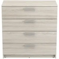CALICOSY - Kommode mit 4 Schubladen L79,6 cm, helles Holzdekor - Pricy