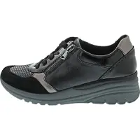 Waldlaufer Damen Schnürschuh H-CARLA schwarz Größe EUR 43