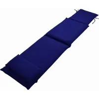Teako Design Gartenliege Auflage mit Kopfstütze 190x47cm Blau