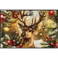 Kleen-Tex Fußmatte "Festive Spirit", rechteckig, 7 mm Höhe, waschbar und trocknergeeignet