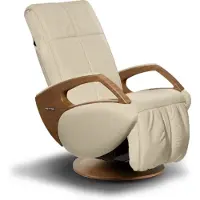 KEYTON Massagesessel Domo H10 Farbe: Beige | Holz: Walnuss