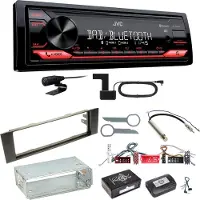 JVC KD-X272DBT Digitalradio Bluetooth USB MP3 FLAC Einbauset für Audi A3 8P 8PA