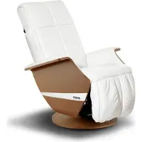 KEYTON Massagesessel Vintage H10 Farbe: Snow White | Holz: Walnuss