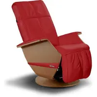 KEYTON Massagesessel Vintage H10 Farbe: Rosso | Holz: Walnuss